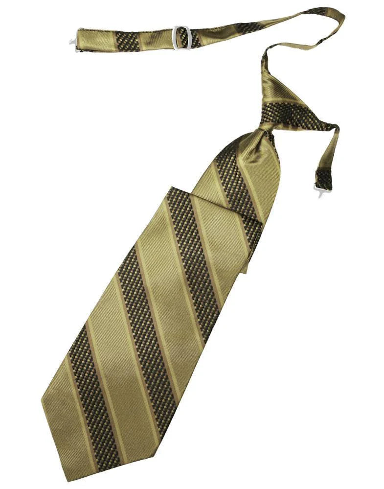Venetian Stripe Necktie Pre-Tied-5