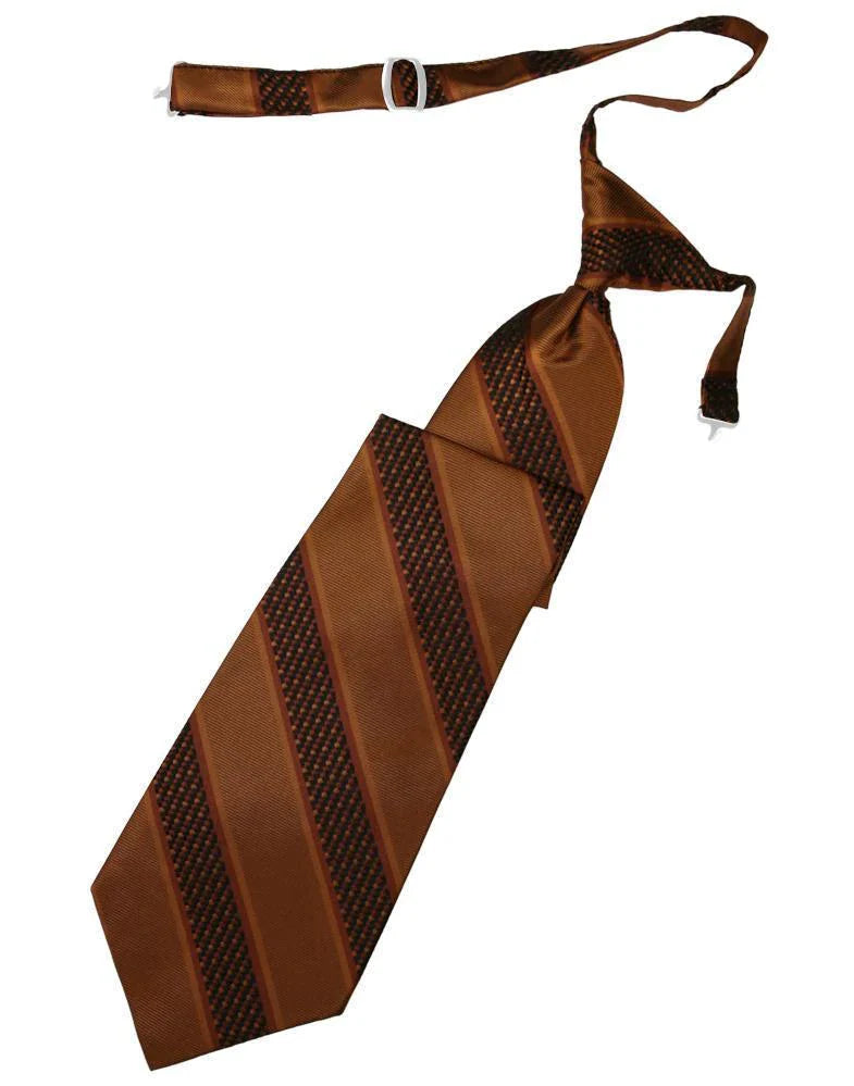 Venetian Stripe Necktie Pre-Tied-7