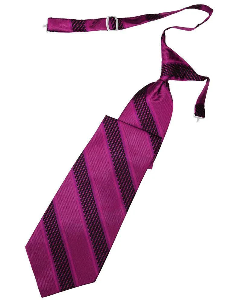 Venetian Stripe Necktie Pre-Tied-9