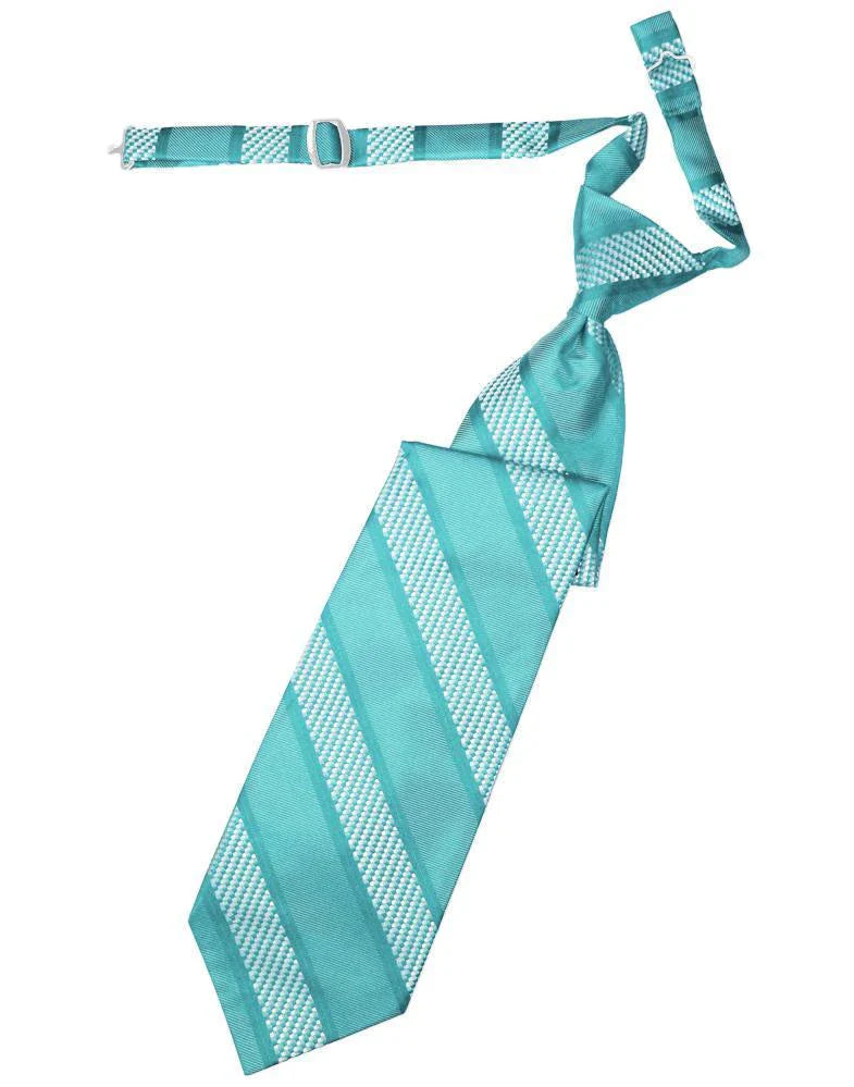 Venetian Stripe Necktie Pre-Tied-33